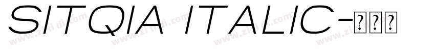 Sitqia Italic字体转换